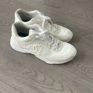 CHANEL | Shoes | Chanel Sneakers Size 1 44 | Poshmark